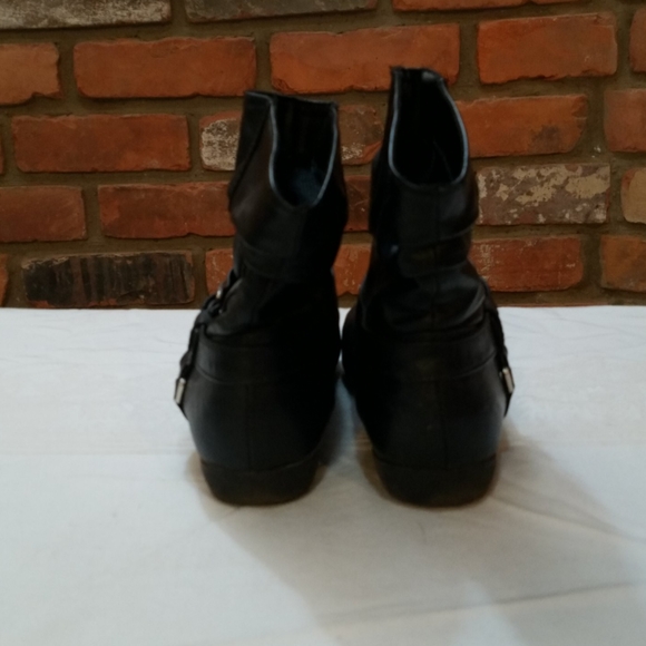 So Authentic American Heritage Black Ankle Boots Size 8.5 - Picture 4 of 6
